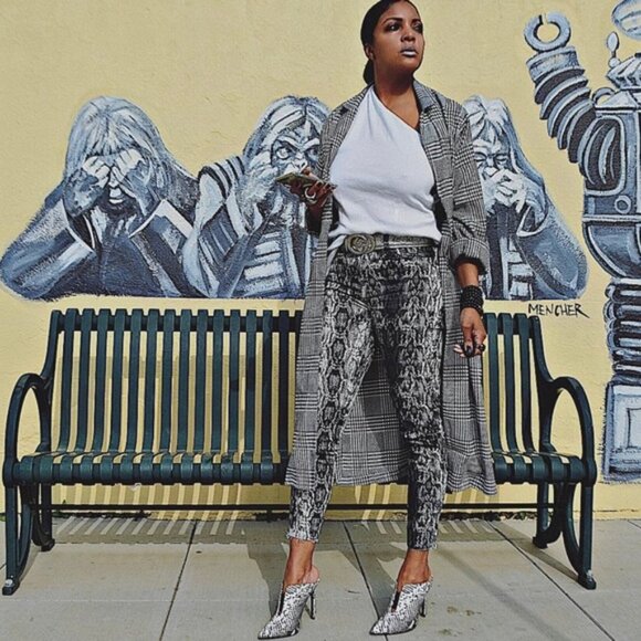 ASOS Faux Snakeskin Mule Heels - Picture 3 of 8